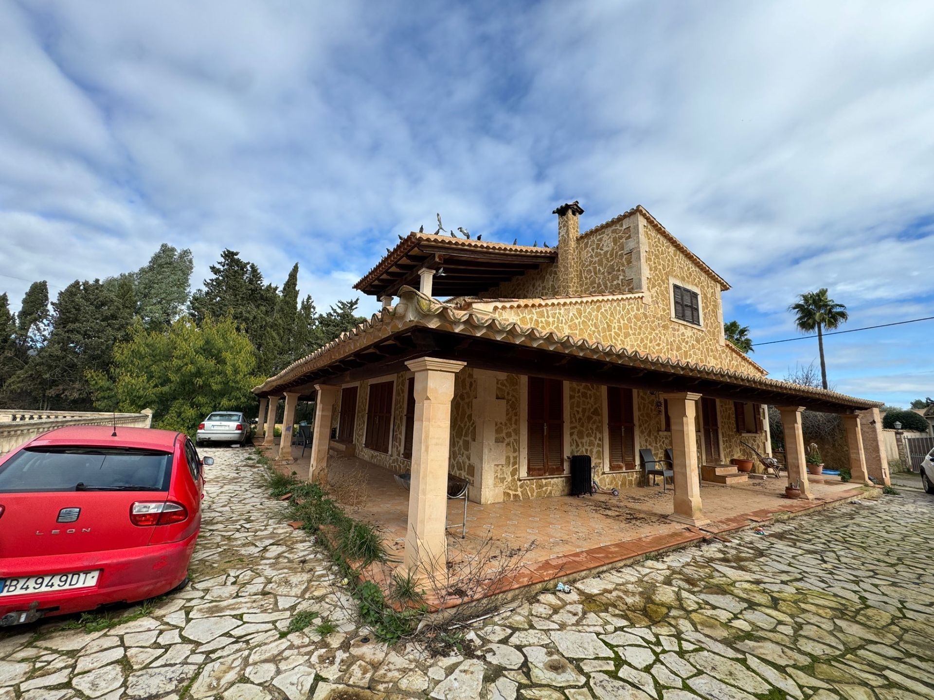 Vista exterior de Casa o xalet en venda en Santa María del Camí amb Piscina