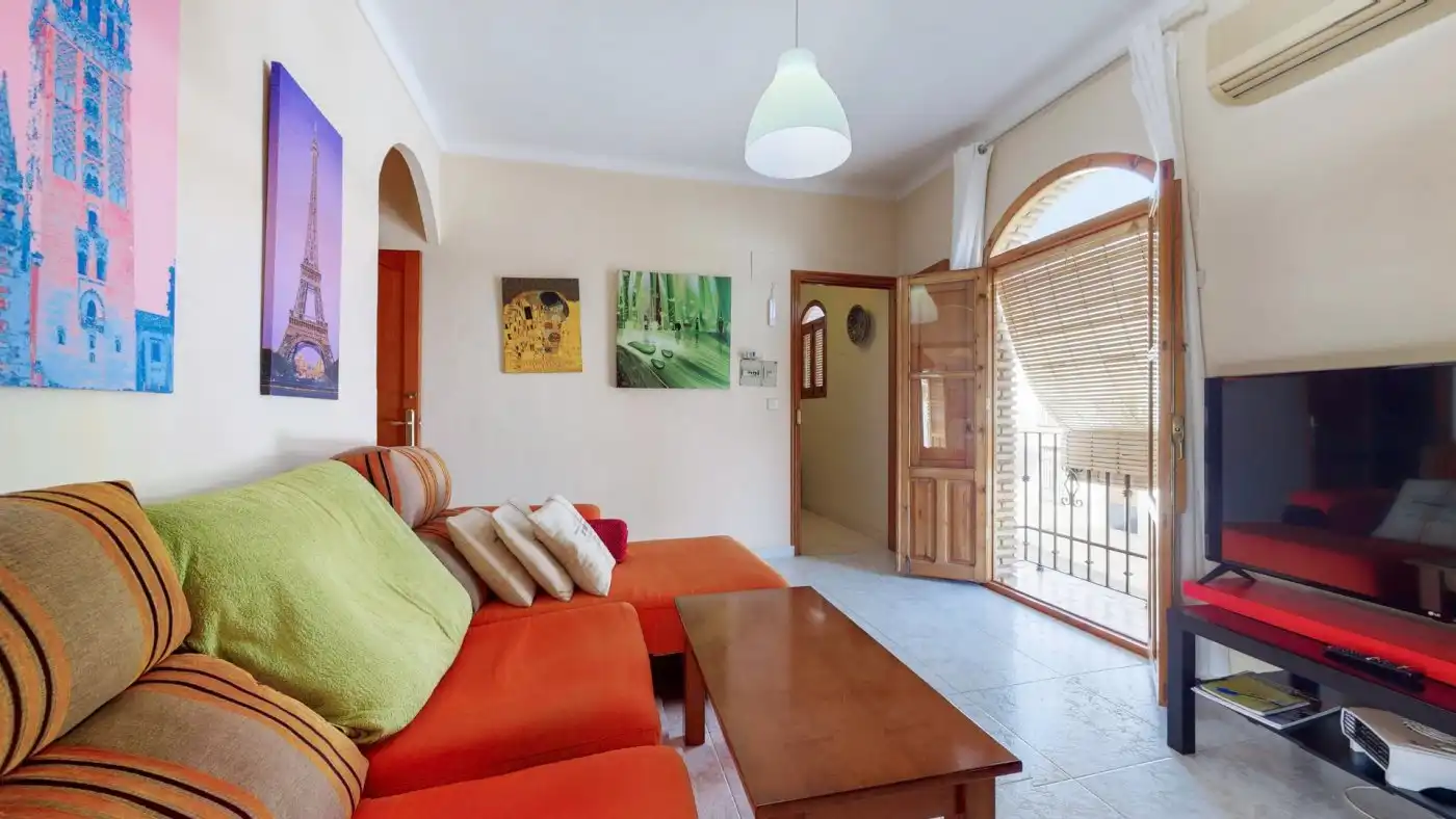 Sala de estar de Casa o chalet en venta en El Rubio con Aire acondicionado y Terraza