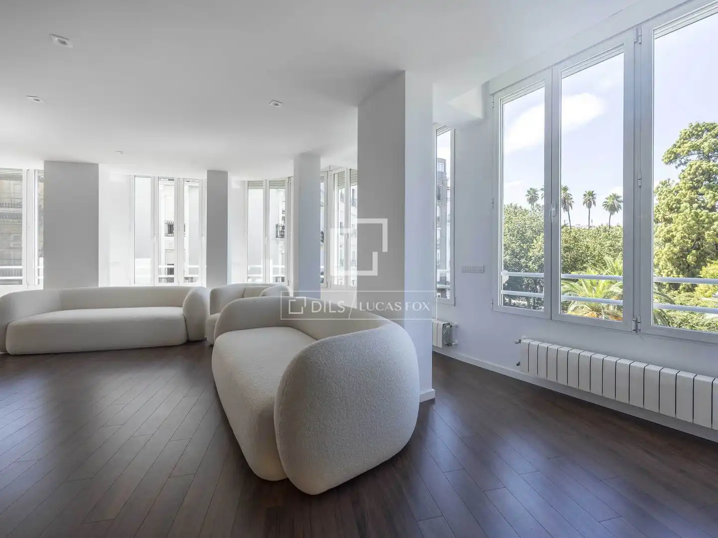 Living room of Flat for rent in Valencia  with Air Conditioner, Heating and Parquet flooring