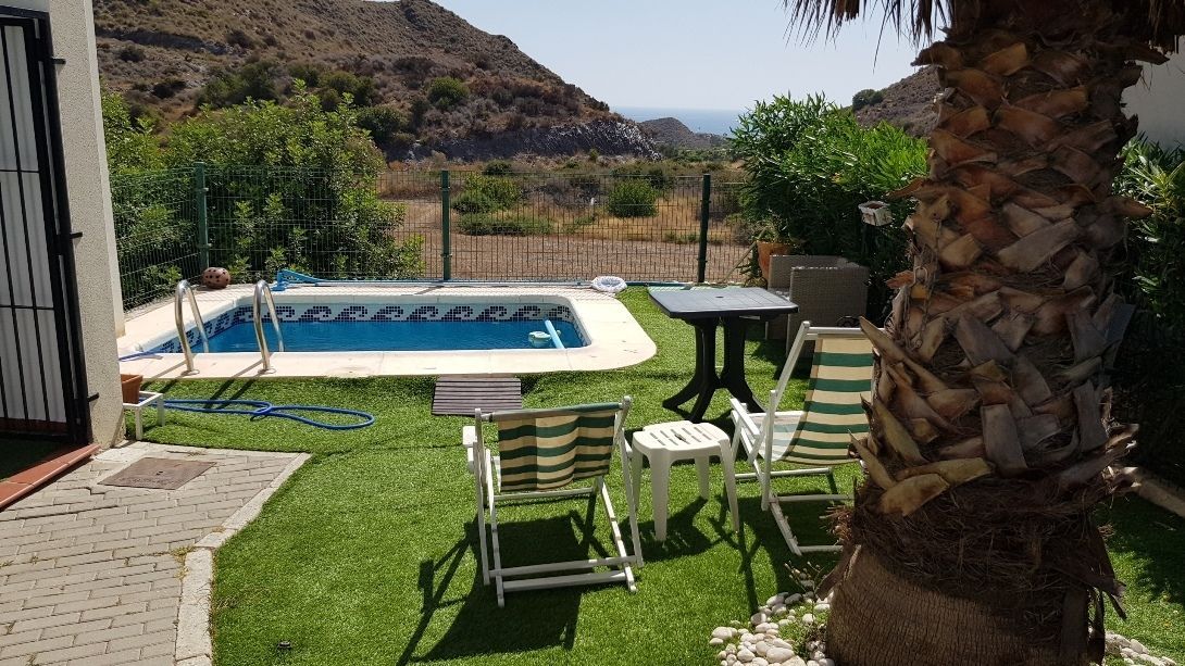 Swimming pool of Duplex for sale in Mojácar  with Heating, Private garden and Terrace