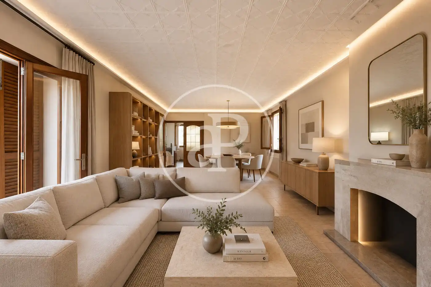 Sala d'estar de Casa o xalet en venda en Calvià amb Aire condicionat, Calefacció i Jardí privat