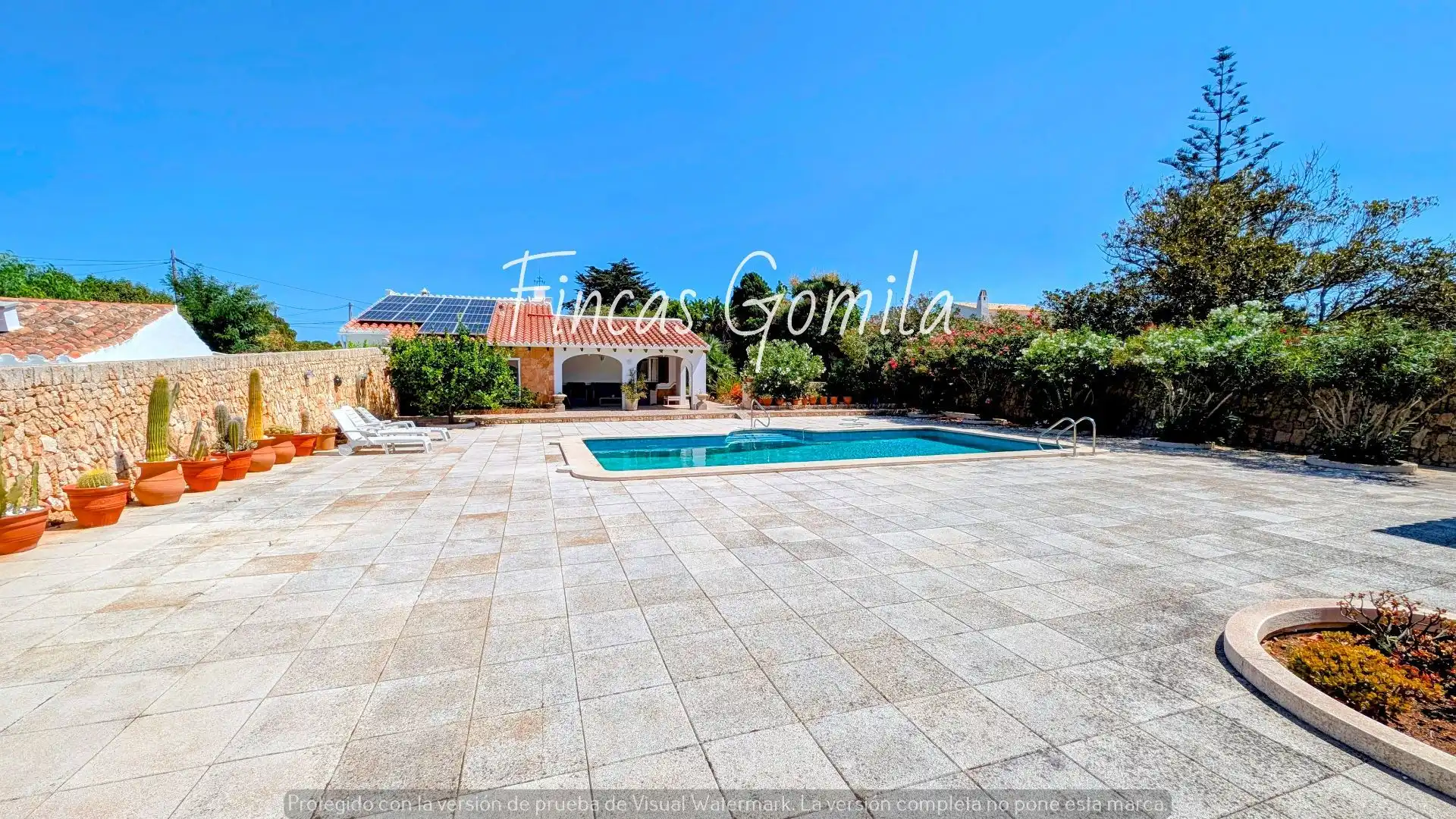 Piscina de Casa o chalet en venta en Sant Lluís con Aire acondicionado, Calefacción y Jardín privado