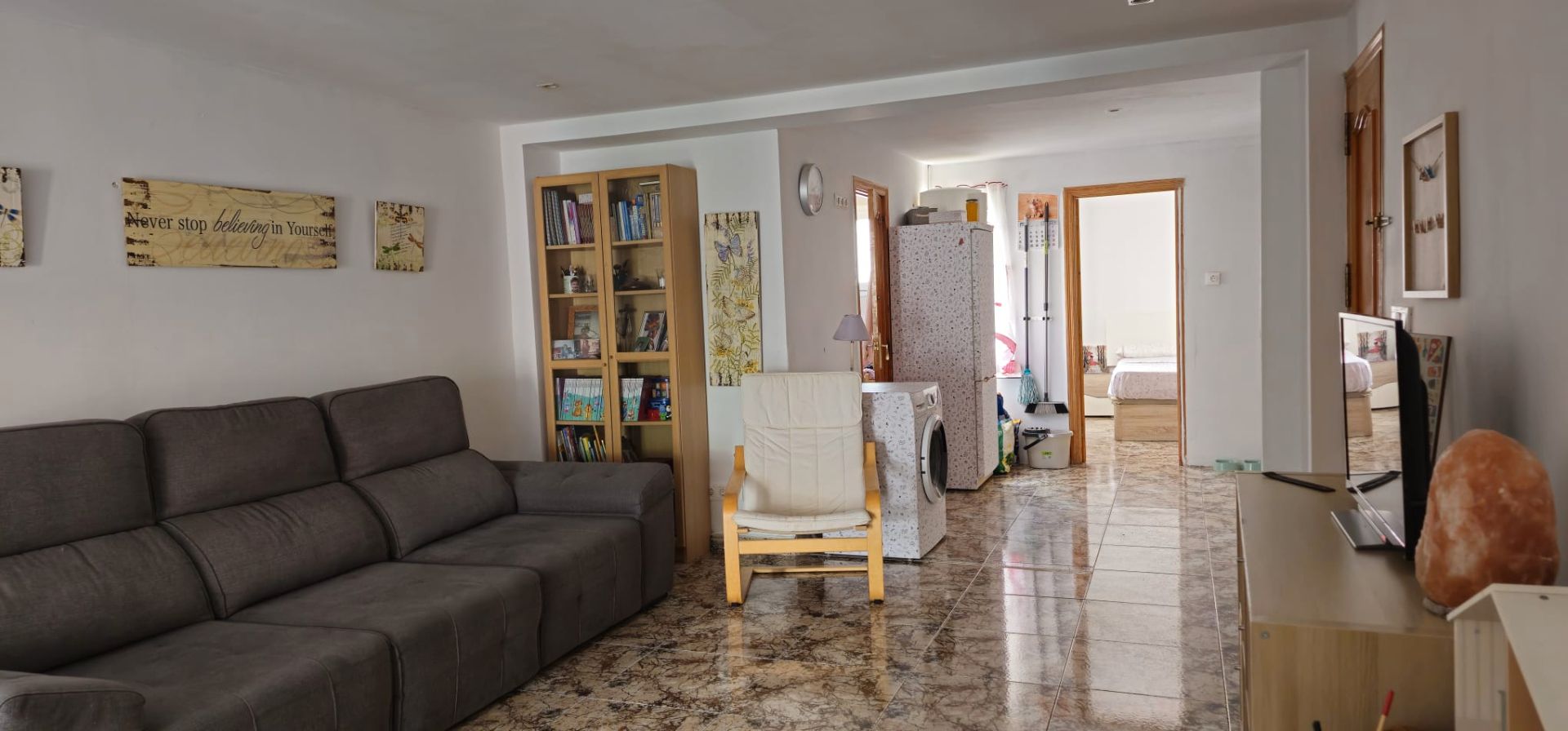 Sala d'estar de Pis en venda en Elche / Elx amb Aire condicionat, Moblat i Forn