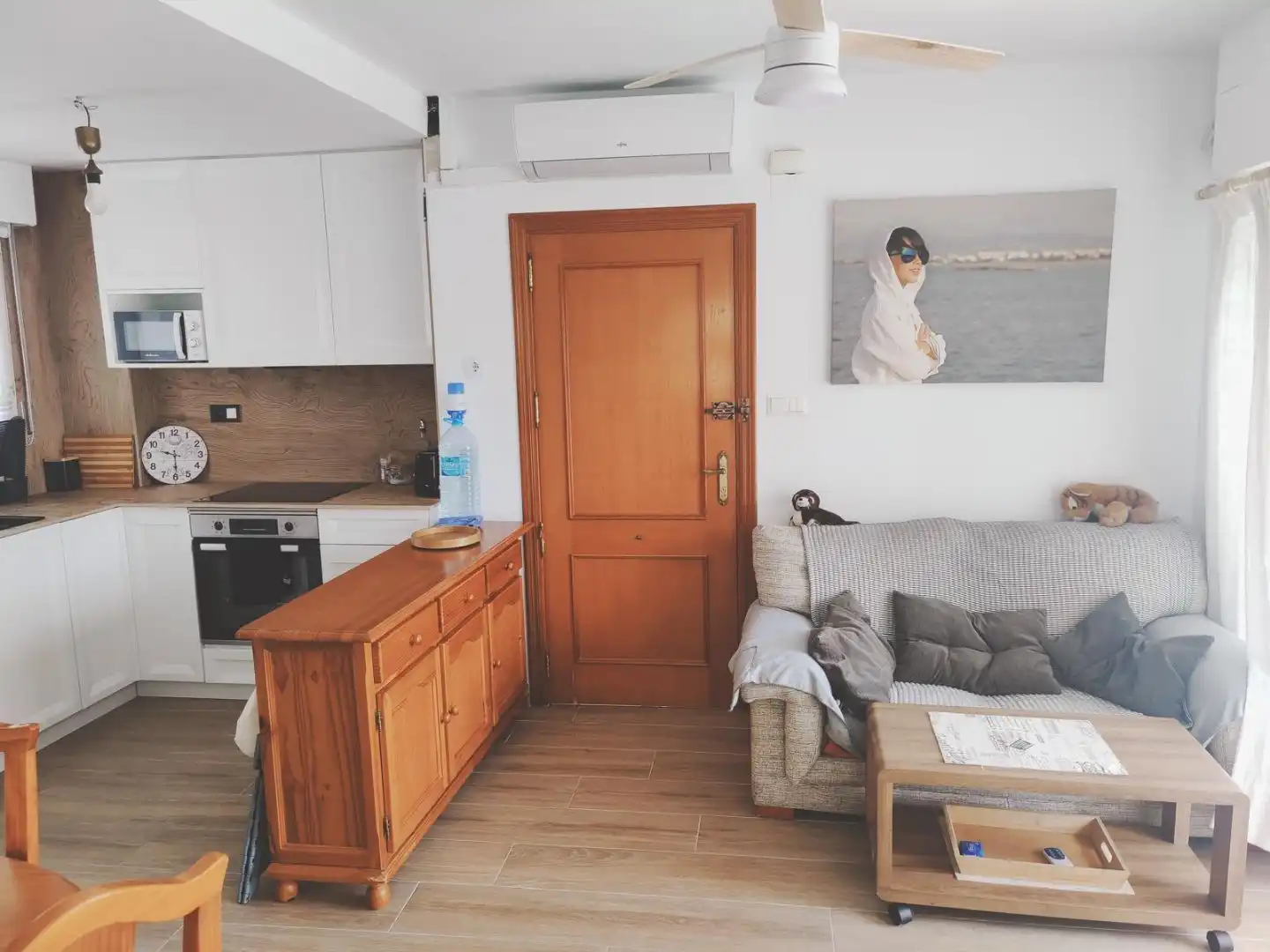 Sala de estar de Casa adosada de alquiler en Oliva con Aire acondicionado, Calefacción y Terraza