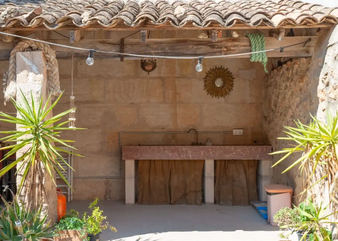 Terraza de Casa adosada en venta en Campos poble