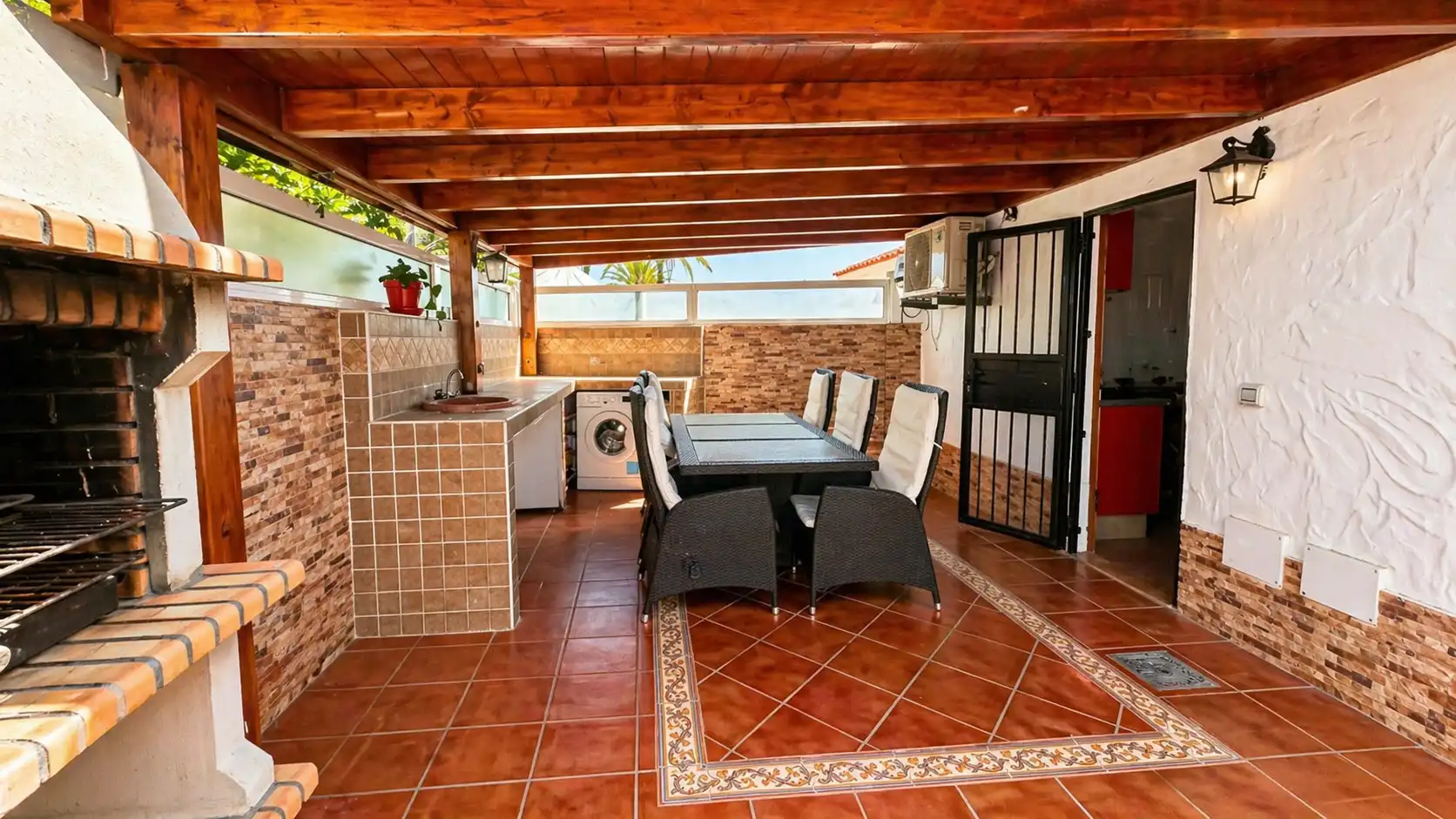 Terrassa de Casa o xalet de lloguer en San Bartolomé de Tirajana amb Aire condicionat, Jardí privat i Terrassa