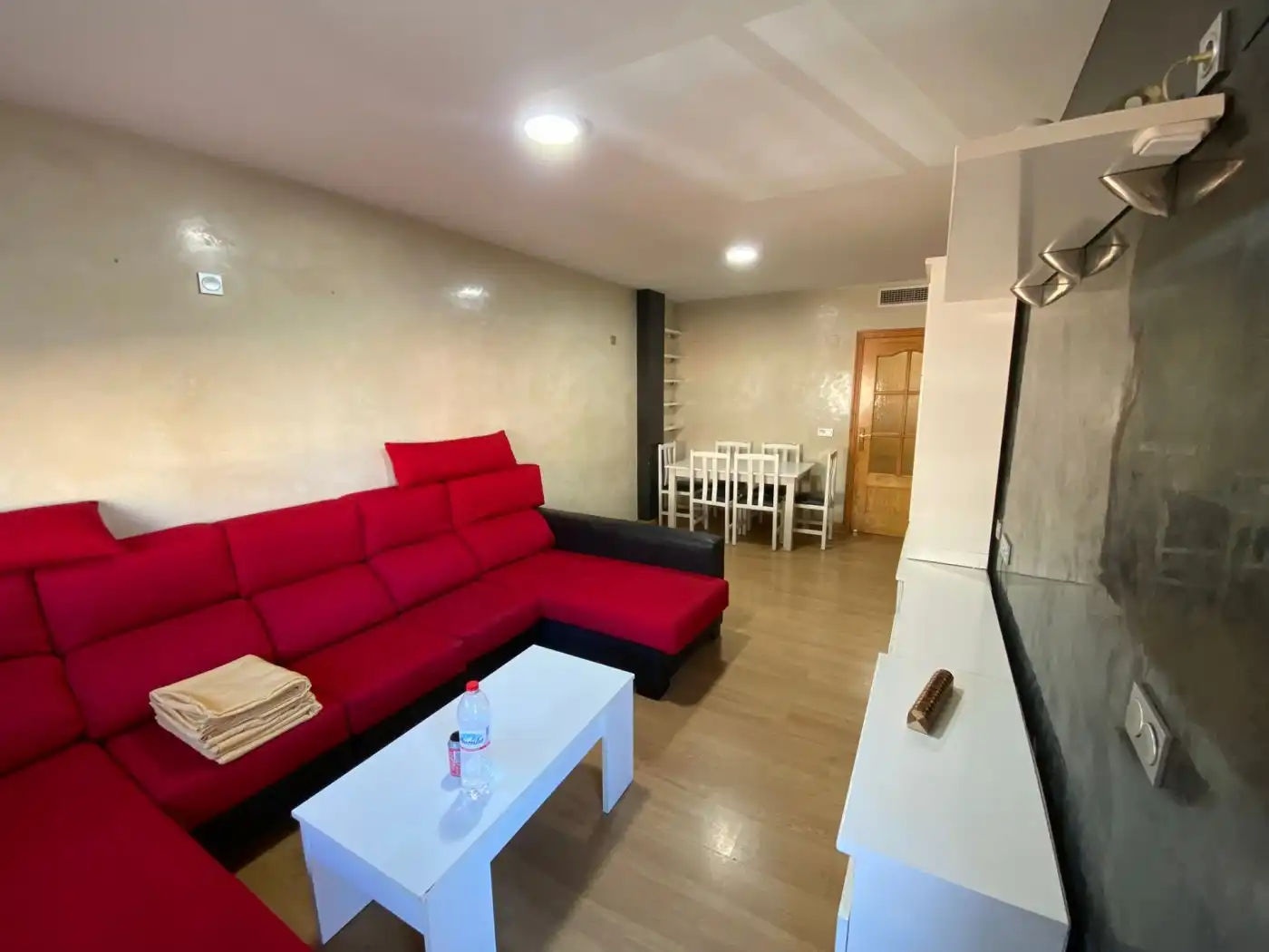 Living room of Flat for rent in Murcia  with Air Conditioner, Heating and Furnished