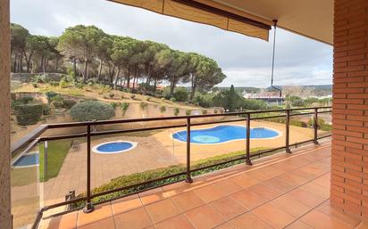 Garden of Duplex for sale in Lloret de Mar  with Air Conditioner, Heating and Parquet flooring