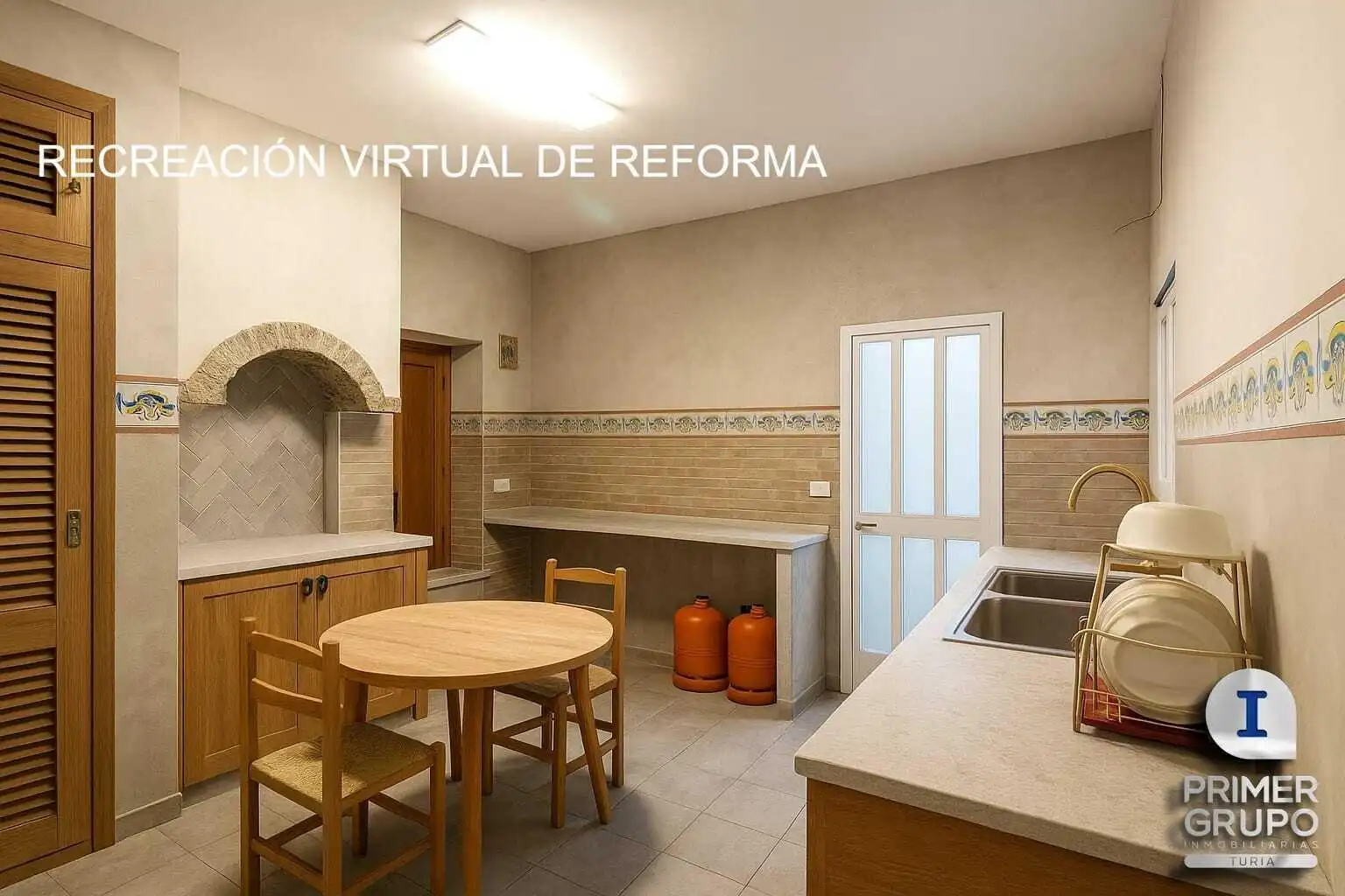 Cocina de Casa o chalet en venta en Valencia con Terraza y Alarma
