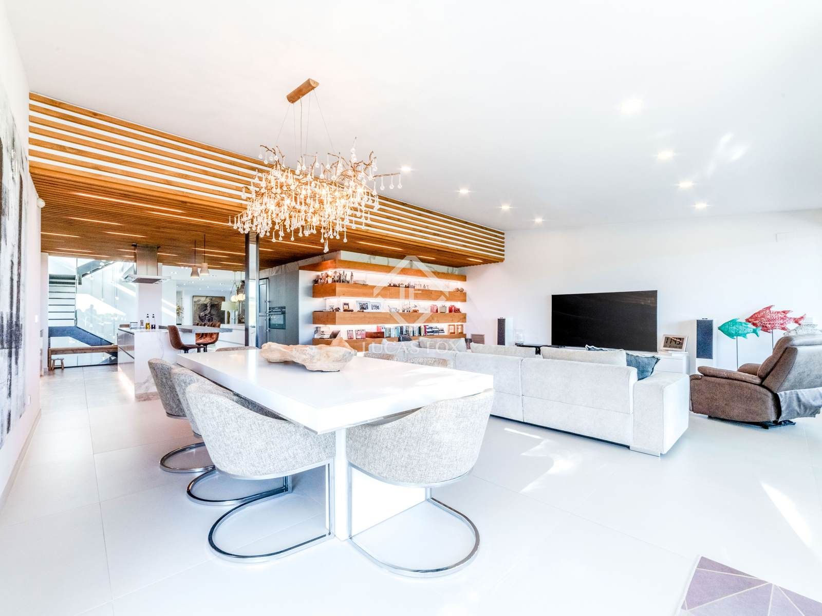 Sala de estar de Casa o chalet en venta en Sitges con Aire acondicionado, Jardín privado y Terraza