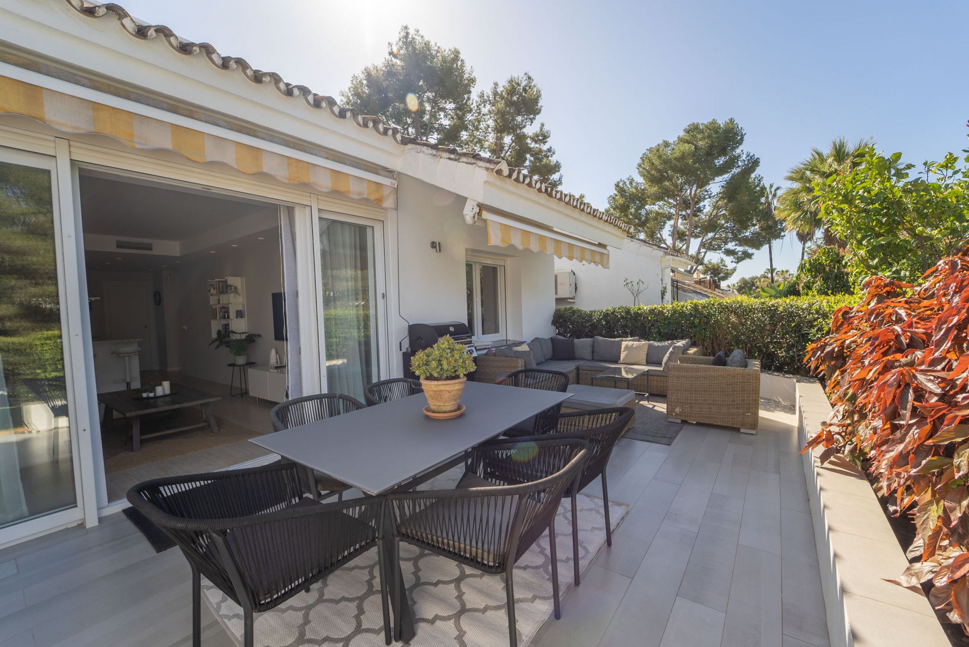 Terrace of Planta baja to rent in Marbella  with Air Conditioner, Terrace and Swimming Pool