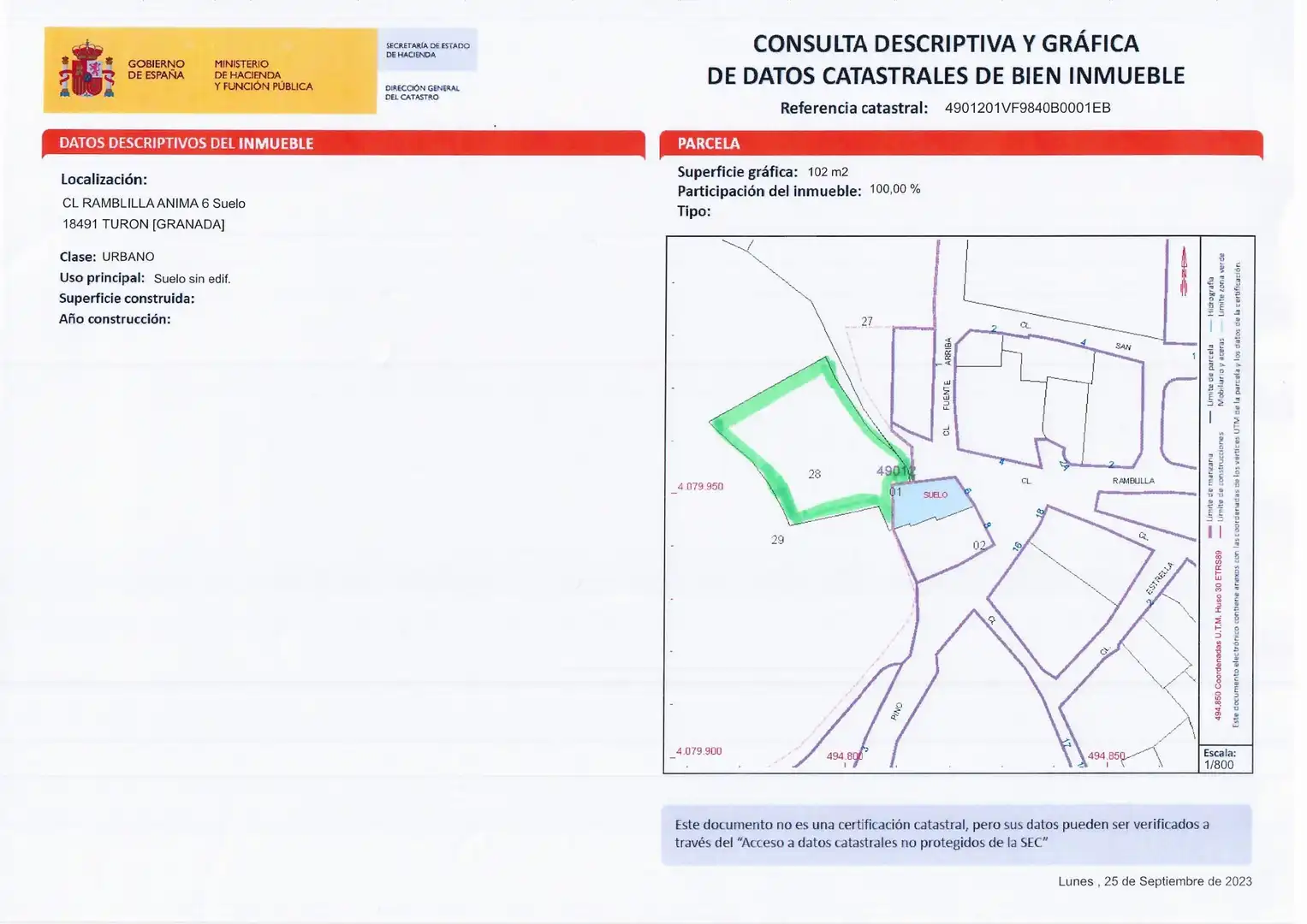Residential for sale in Turón