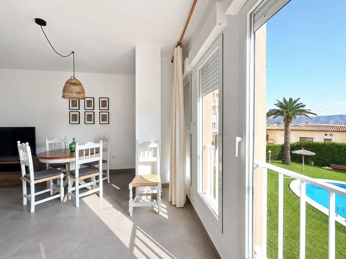 Balcony of Apartments for rent in Jávea / Xàbia  with Air Conditioner, Terrace and Swimming Pool