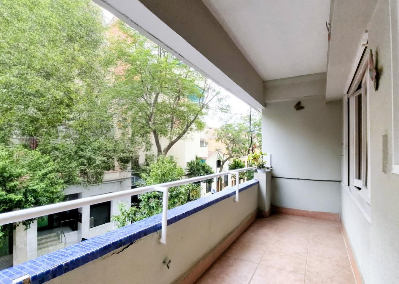 Balcony of Flat for sale in Terrassa  with Air Conditioner, Terrace and Furnished