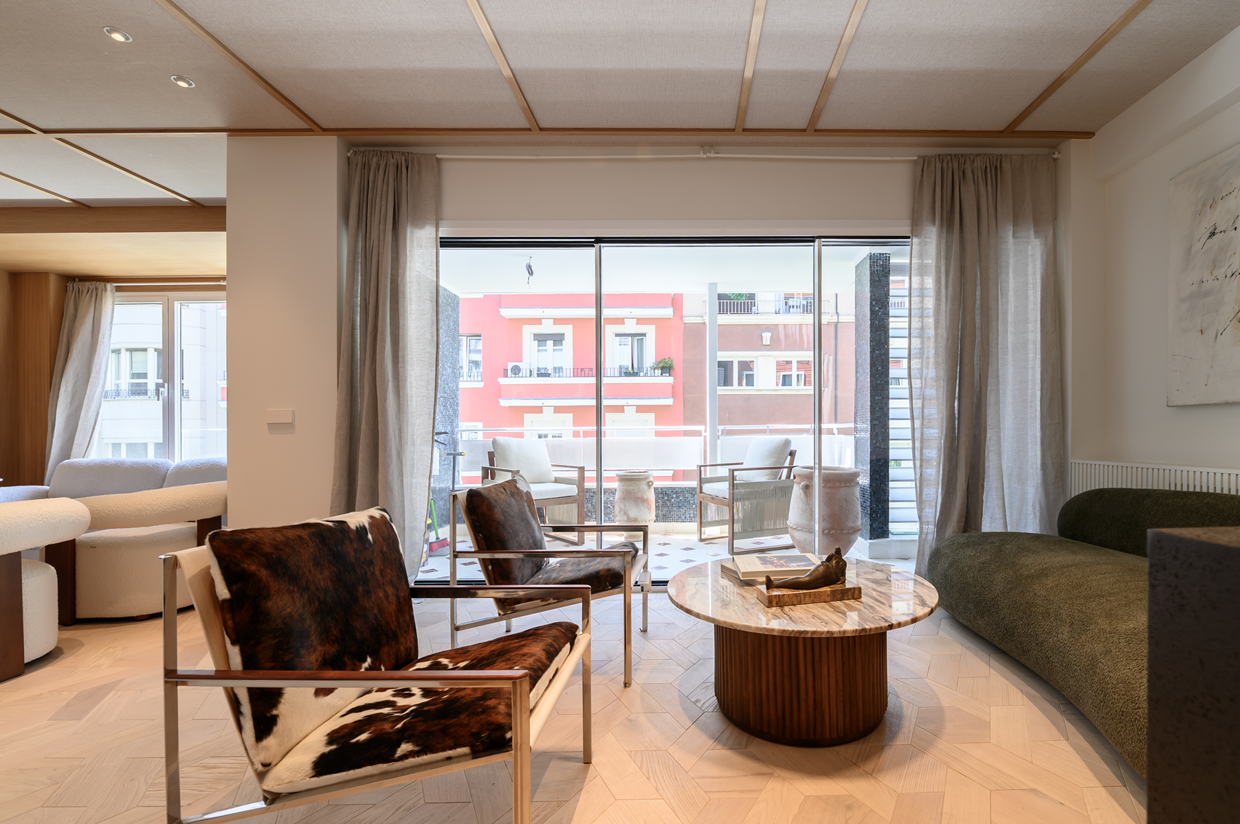 Sala de estar de Apartamento en venta en  Madrid Capital con Aire acondicionado, Calefacción y Terraza