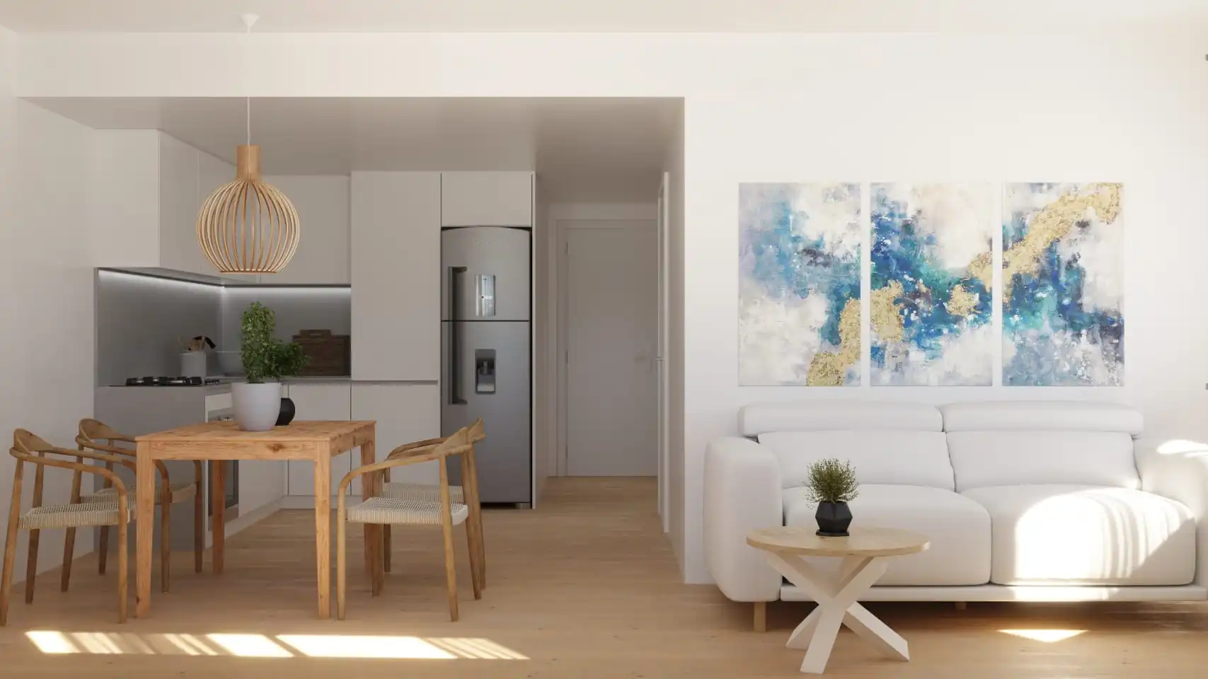 Wohnzimmer von Wohnung zum Verkauf in Santa Pola mit Klimaanlage