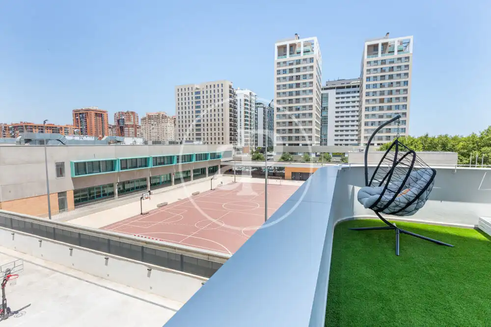Terrasse von Wohnung zum Verkauf in Valencia mit Klimaanlage, Heizung und Privatgarten