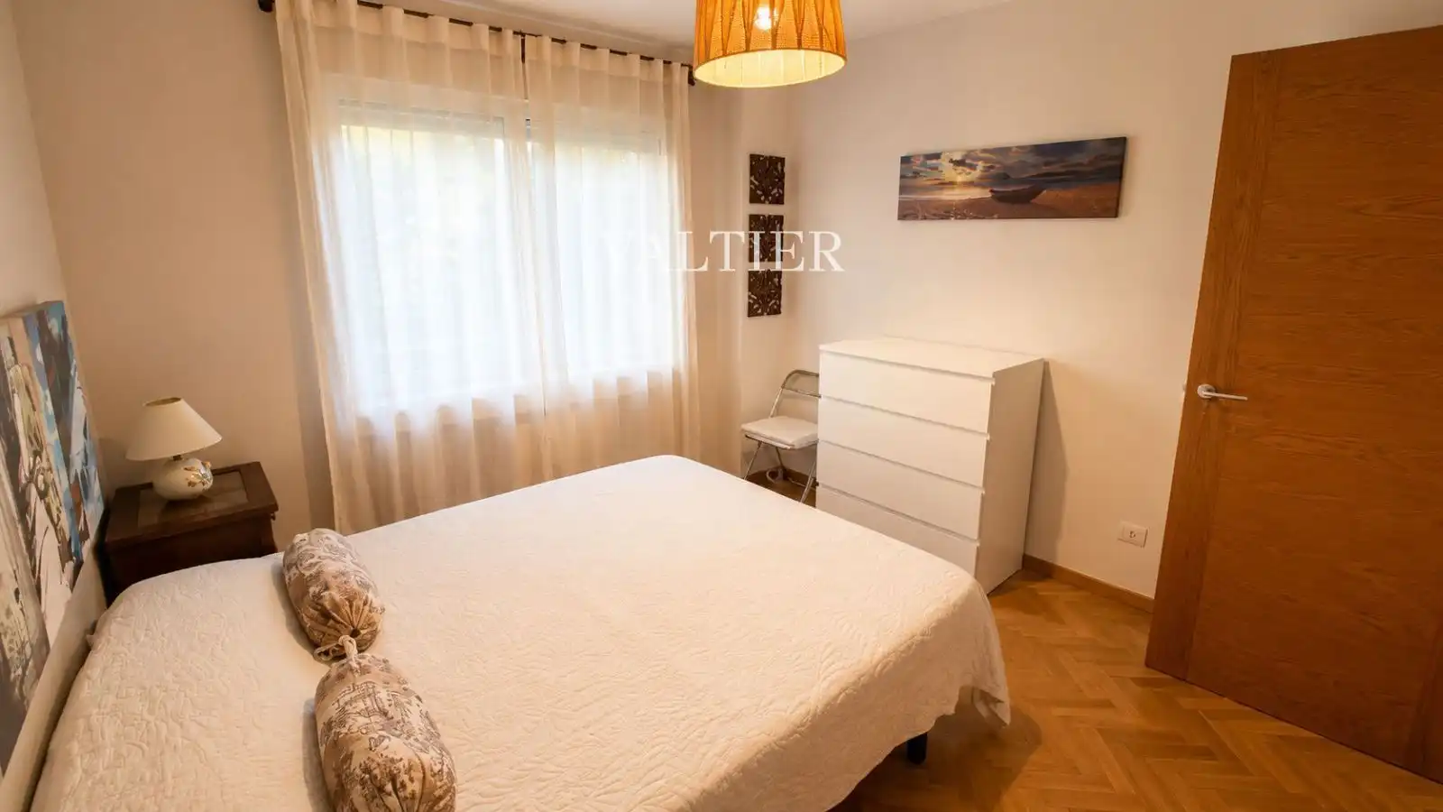 Bedroom of Flat for rent in Madrid  with Air Conditioner, Terrace and Furnished