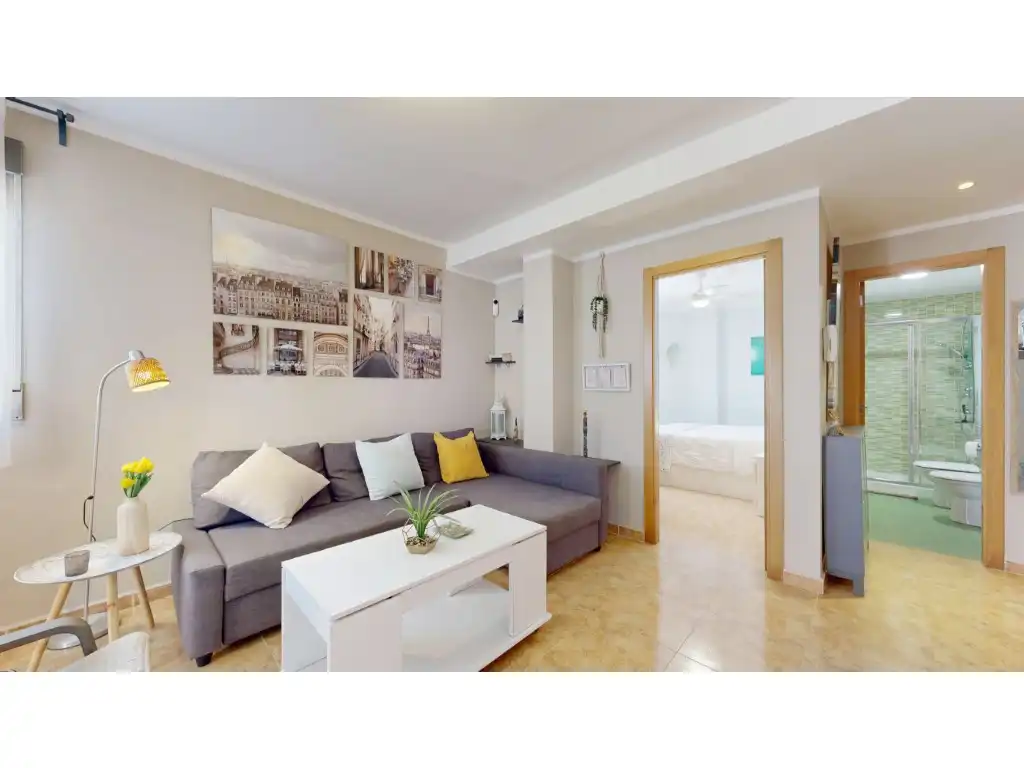 Sala de estar de Apartamento en venta en Chilches / Xilxes con Aire acondicionado, Terraza y Amueblado