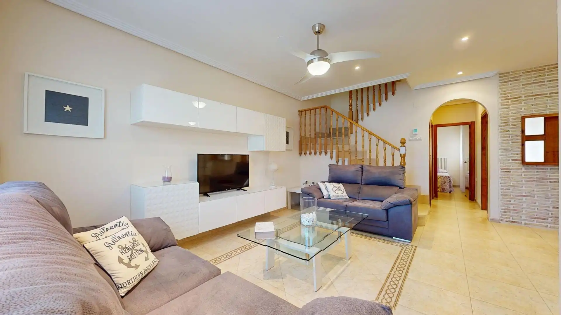 Living room of Detached homes for sale in Pilar de la Horadada  with Air Conditioner, Terrace and Community pool