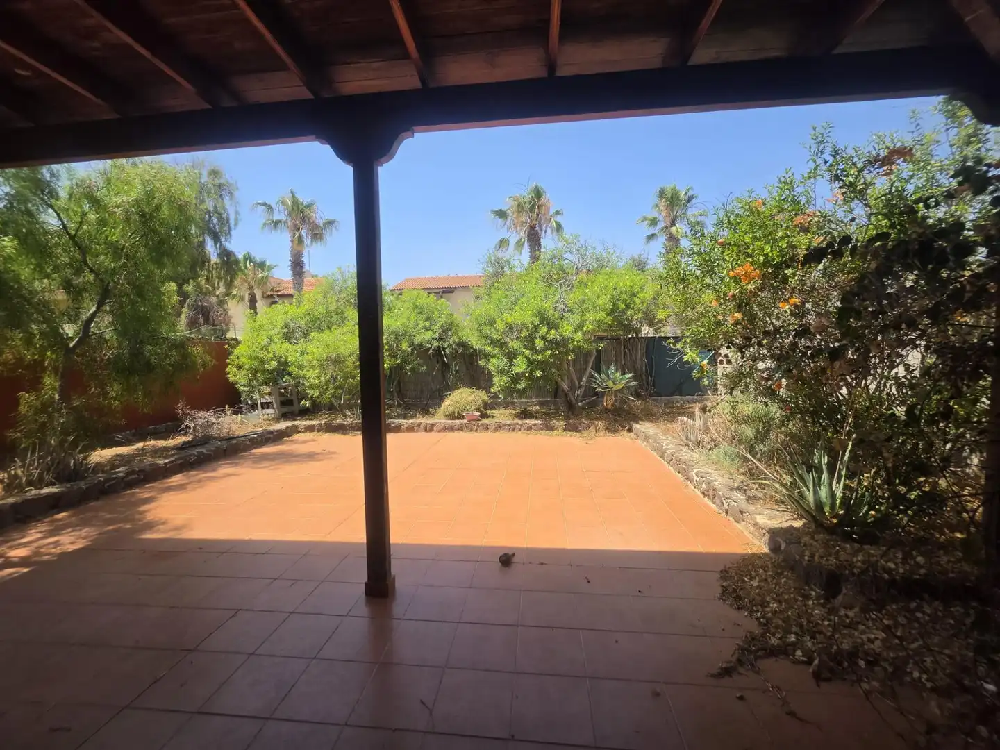 Terrassa de Casa o xalet en venda en La Oliva amb Jardí privat