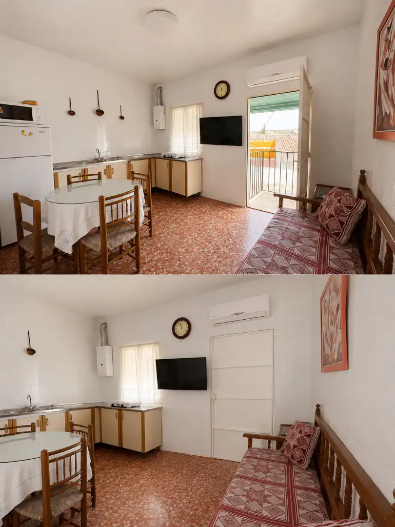 Cuina de Casa adosada en venda en Montizón amb Aire condicionat, Calefacció i Jardí privat