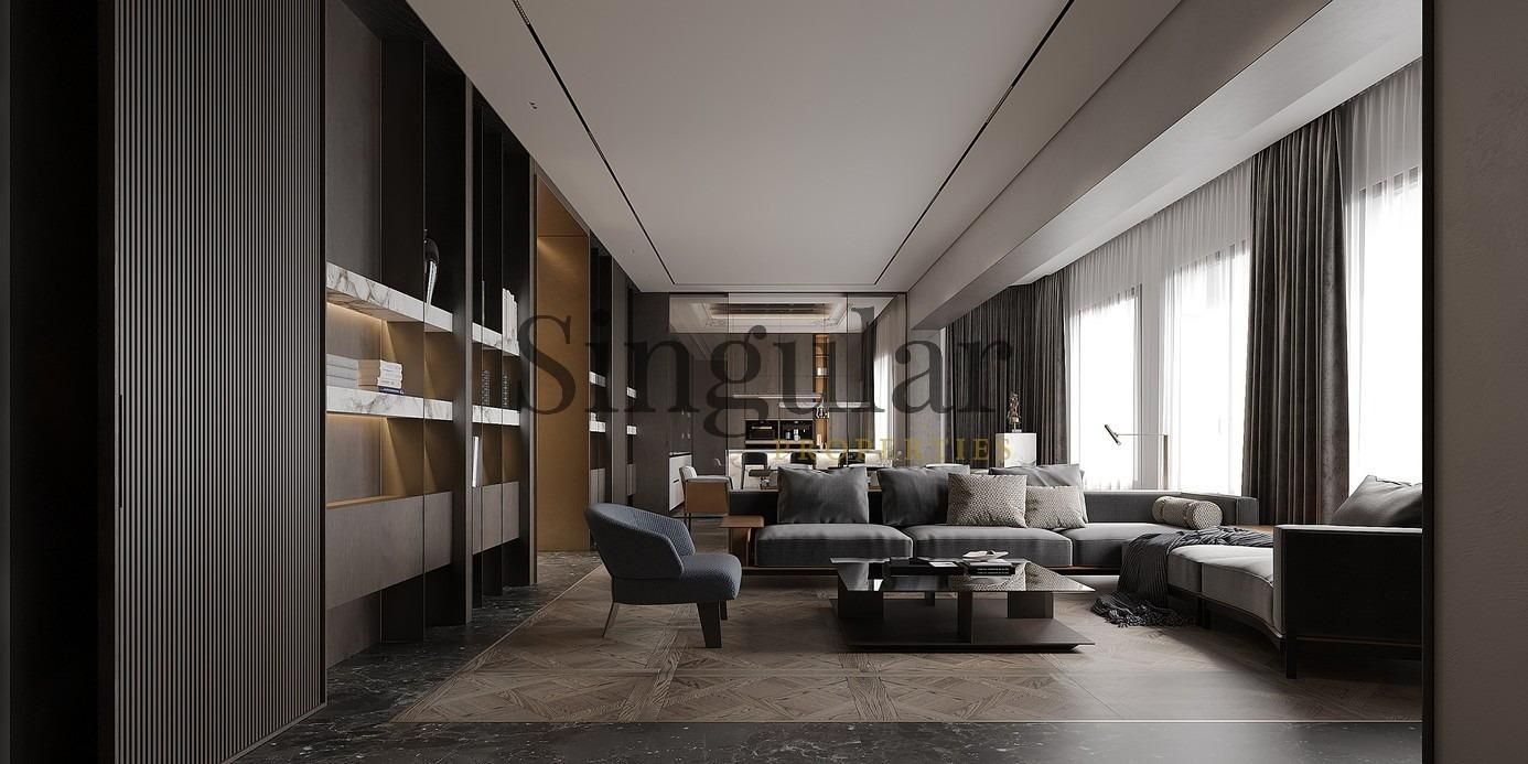 Sala de estar de Piso en venta en  Barcelona Capital con Aire acondicionado