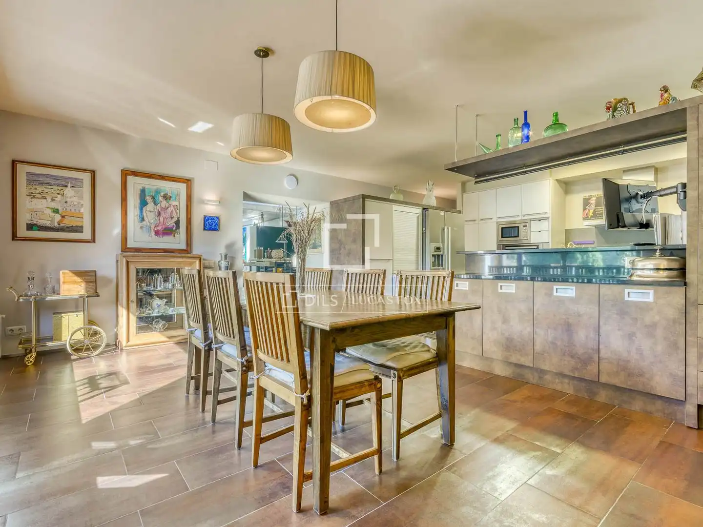 Comedor de Finca rústica en venta en Boadella i les Escaules con Calefacción, Jardín privado y Terraza