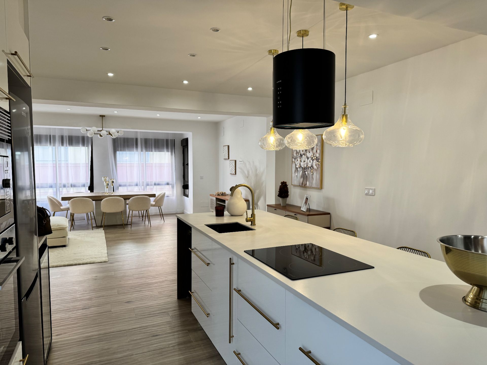 Kitchen of Flat for sale in Vila-real  with Heating, Parquet flooring and Furnished