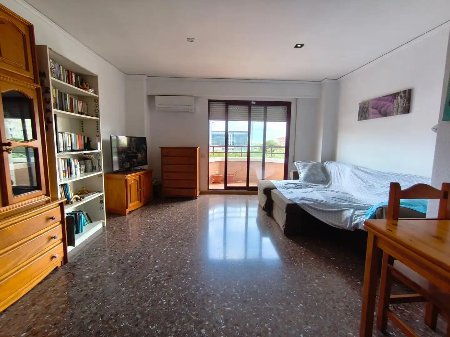 Wohnzimmer von Wohnung zur Miete in Gandia mit Klimaanlage, Möbliert und Balkon