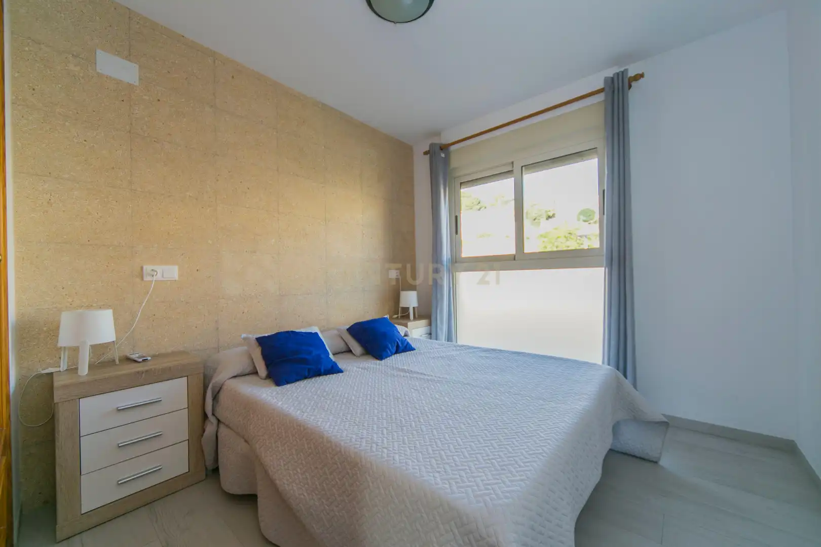 Bedroom of Apartments for rent in Calpe / Calp  with Air Conditioner, Oven and Washing machine