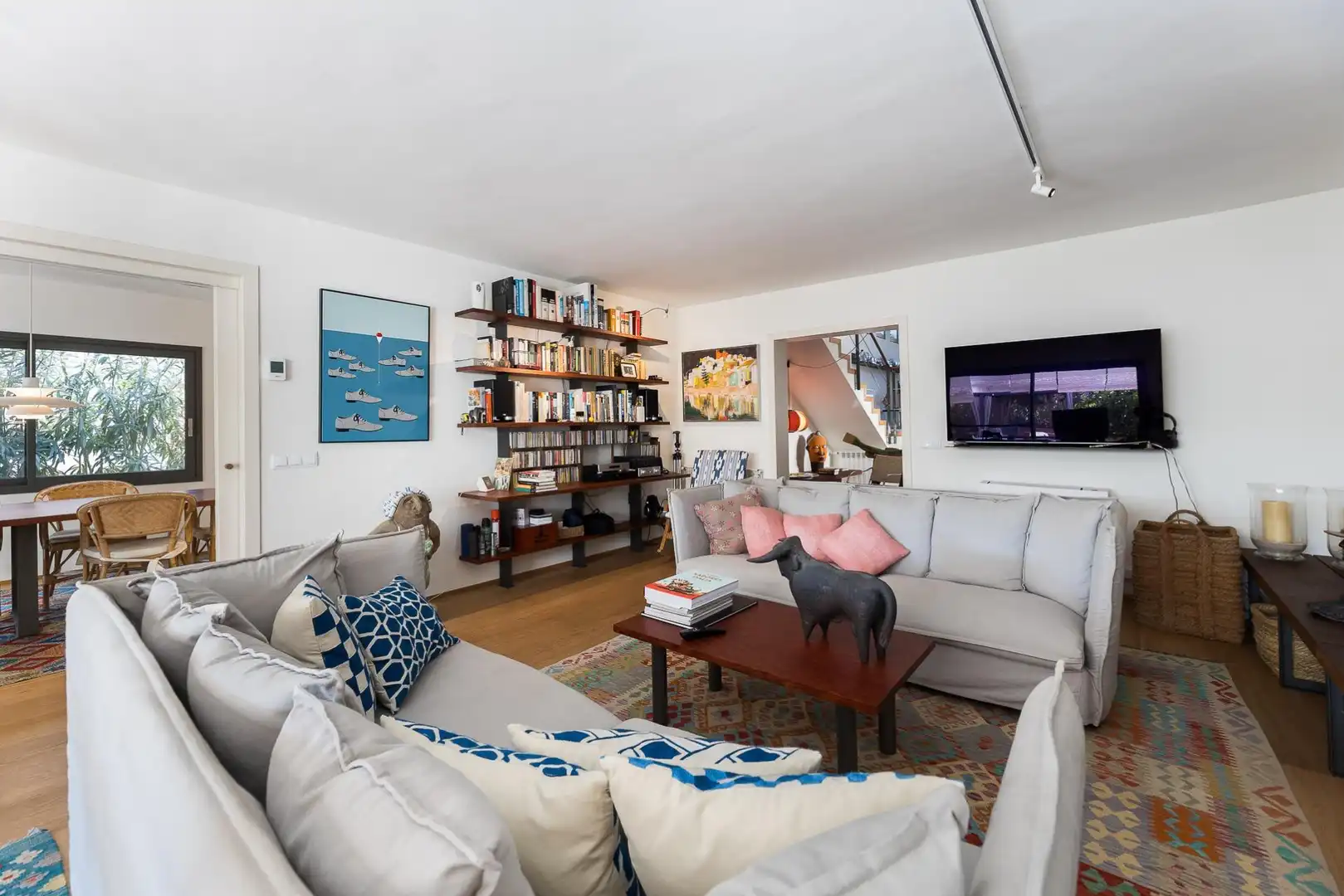 Sala d'estar de Casa o xalet en venda en Felanitx amb Calefacció, Jardí privat i Parquet