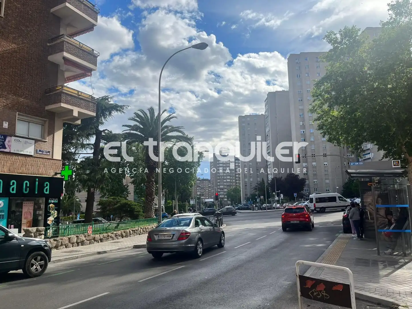 Exterior view of Flat for rent in Madrid  with Parquet flooring, Terrace and Washing machine