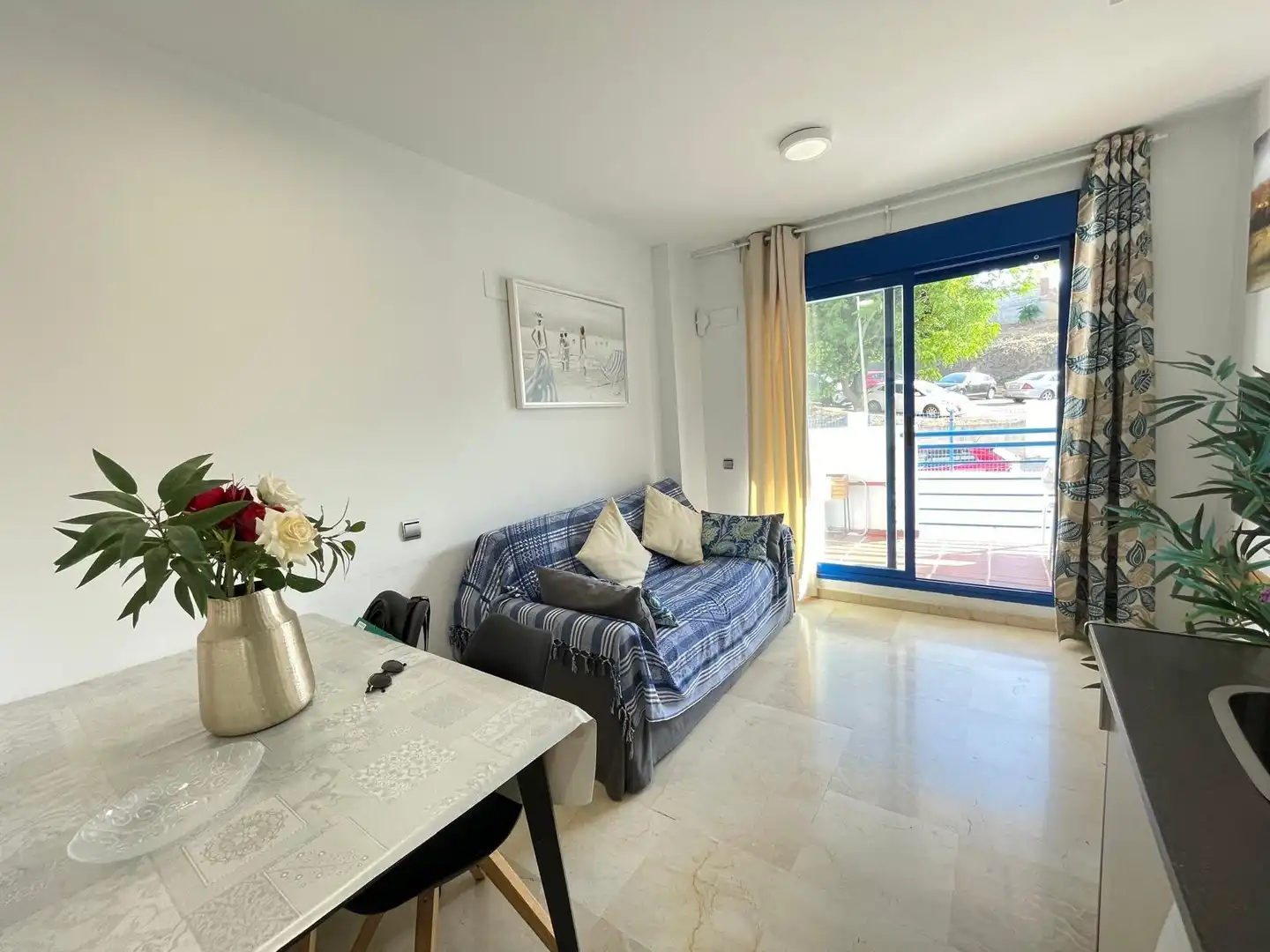 Sala de estar de Apartamento en venta en Benalmádena con Aire acondicionado, Calefacción y Terraza