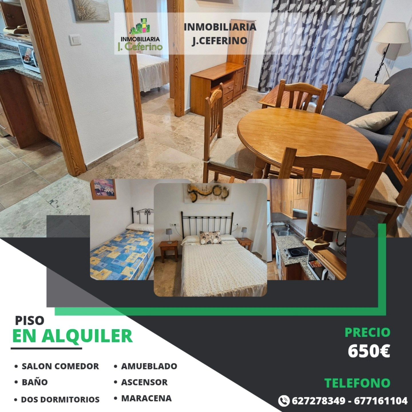 Dormitori de Pis de lloguer en Maracena amb Aire condicionat, Moblat i Forn