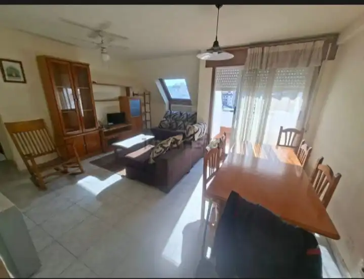 Living room of Flat for sale in Monforte de Lemos  with Heating, Parquet flooring and Terrace