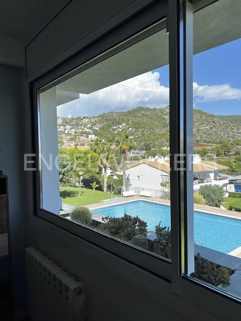 Exterior view of Flat for rent in Sitges  with Air Conditioner, Heating and Parquet flooring