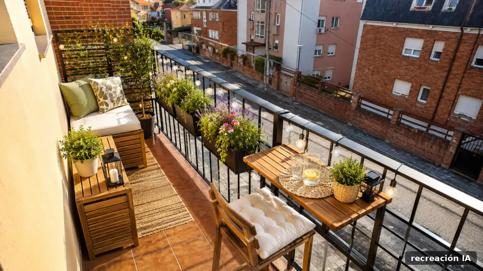 Terraza de Piso de alquiler en Santander con Calefacción, Terraza y Amueblado