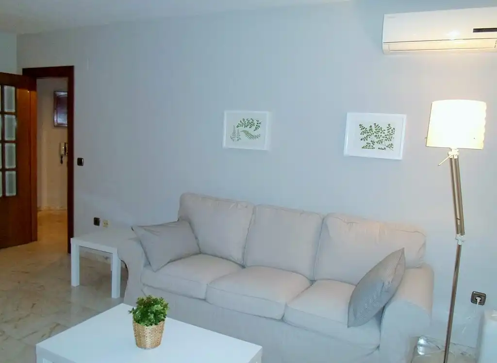 Sala de estar de Piso de alquiler en Valencia con Aire acondicionado, Calefacción y Amueblado