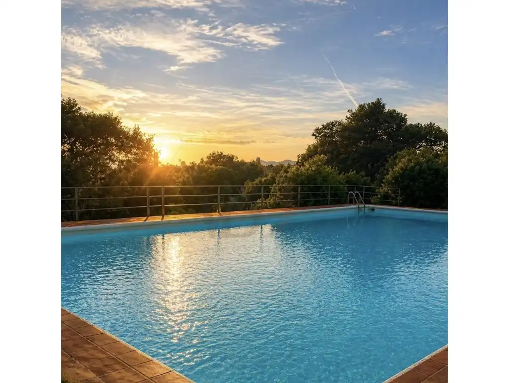 Piscina de Casa adosada de lloguer en Santa Eulària des Riu amb Aire condicionat i Piscina comunitària