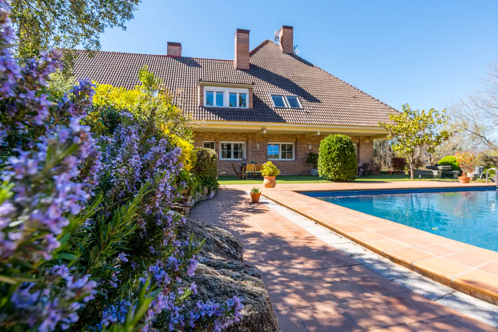 Garden of Houses for sale in Collado Villalba  with Air Conditioner, Heating and Private garden