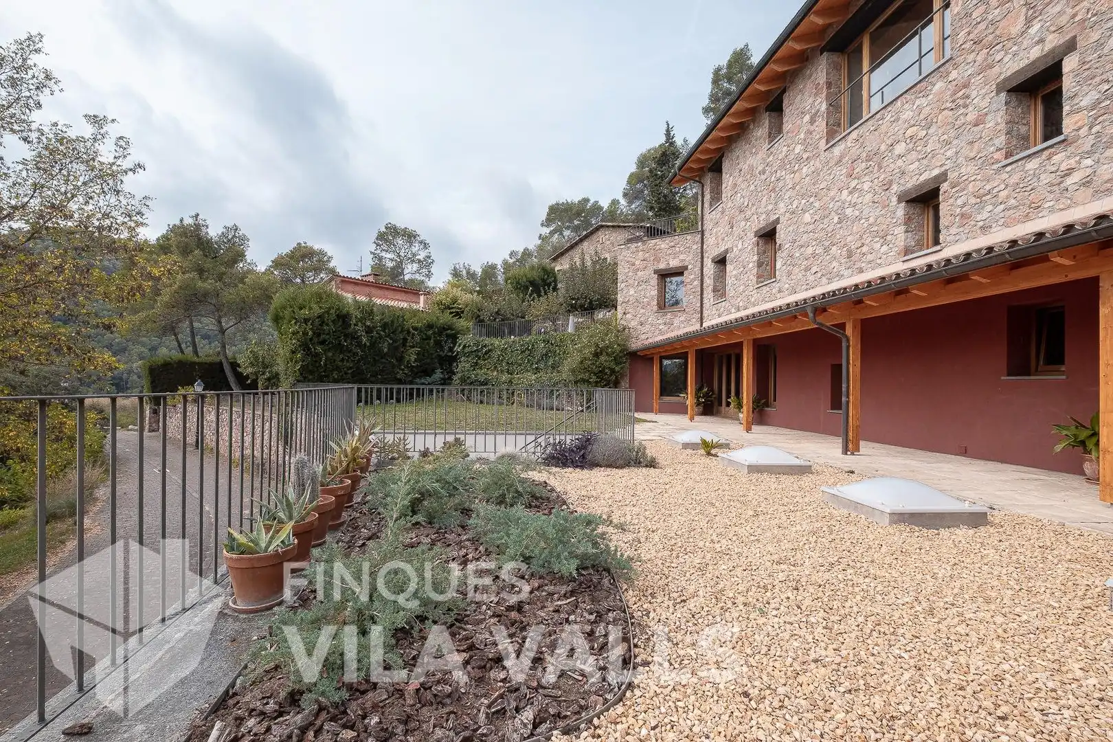 Vista exterior de Casa o chalet en venta en Gallifa con Aire acondicionado, Calefacción y Jardín privado