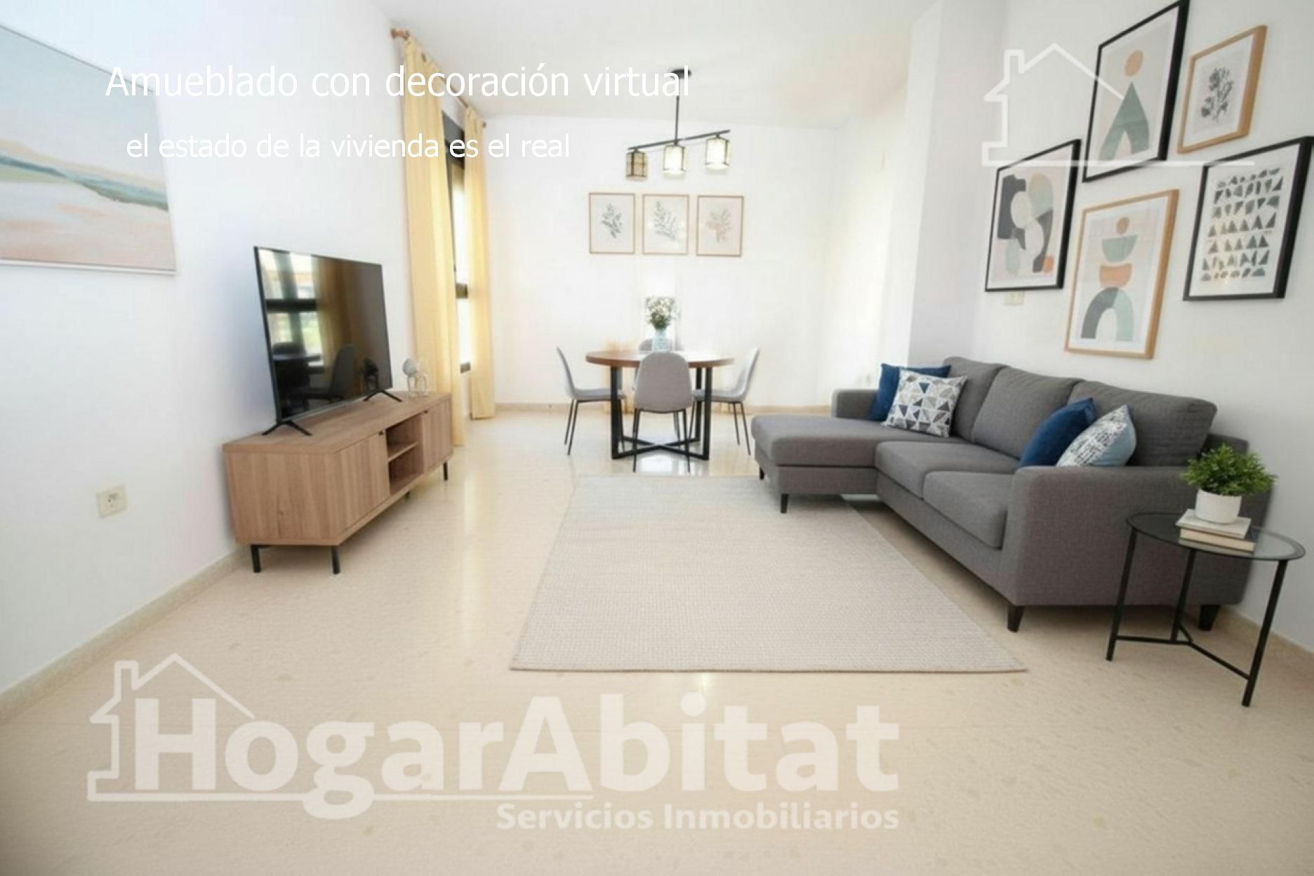 Wohnzimmer von Wohnung zum verkauf in Montserrat mit Klimaanlage, Heizung und Abstellraum