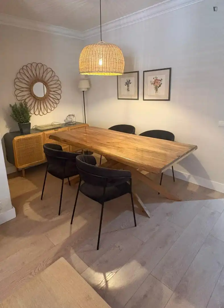 Comedor de Apartamento de alquiler en Valencia con Aire acondicionado y Amueblado