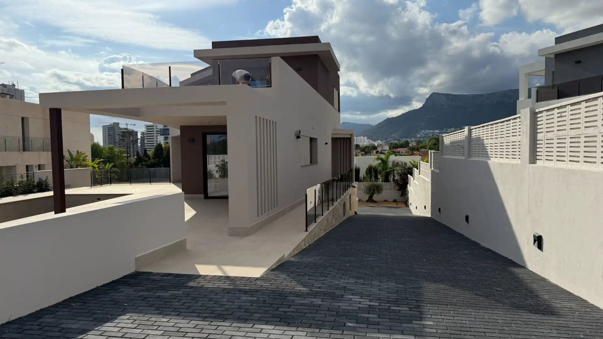 Vista exterior de Casa o xalet en venda en Calpe / Calp amb Aire condicionat, Calefacció i Jardí privat