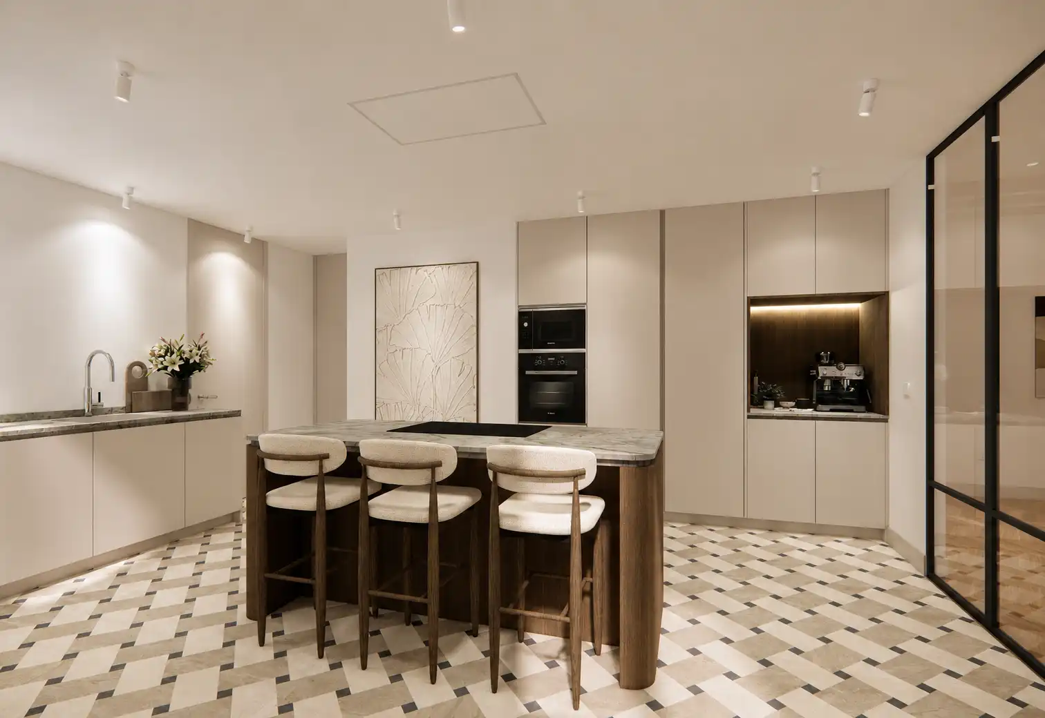 Kitchen of Flat for sale in Madrid  with Heating and Terrace