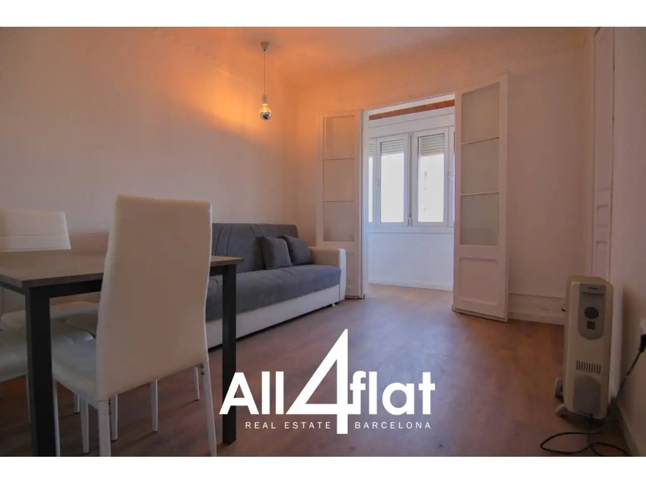 Schlafzimmer von Wohnung zur Miete in Barcelona mit Heizung, Möbliert und Alarm