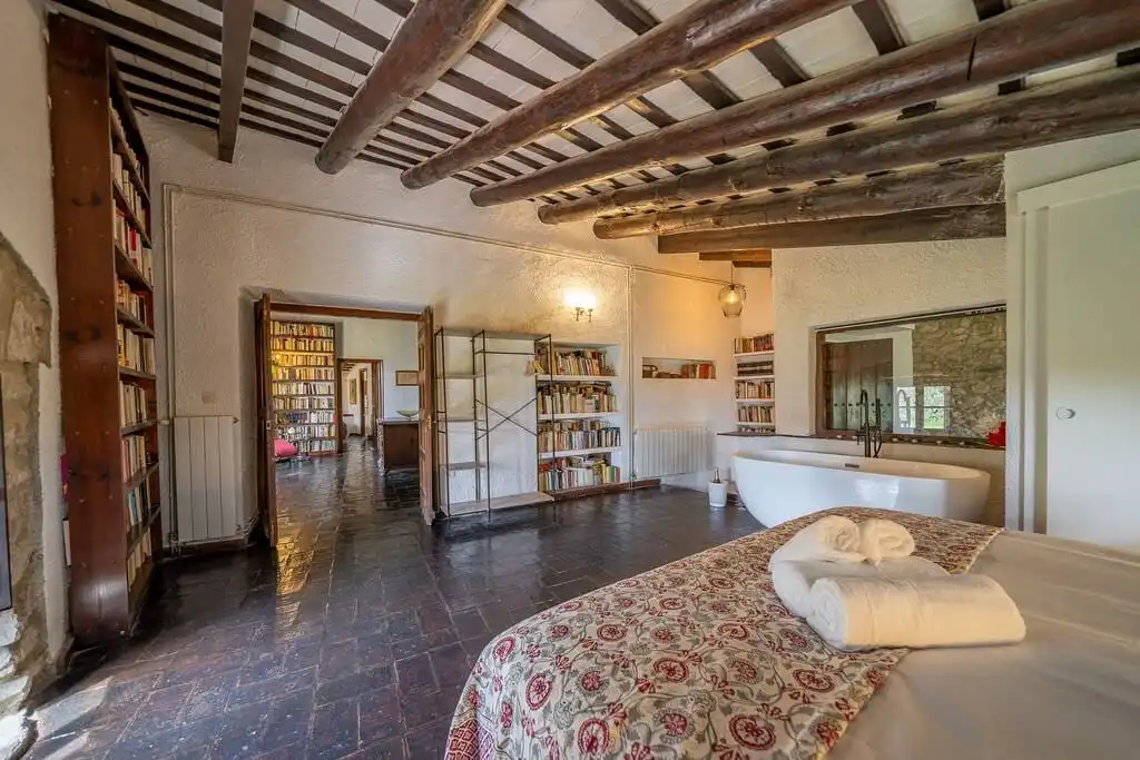 Casa rústica amb piscina en venda a Llagostera, imagen 39