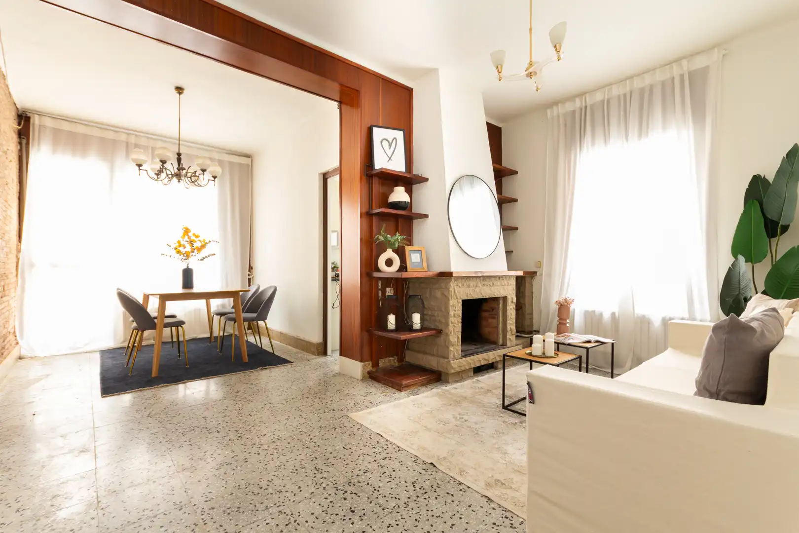 Sala de estar de Piso en venta en Terrassa con Calefacción y Terraza