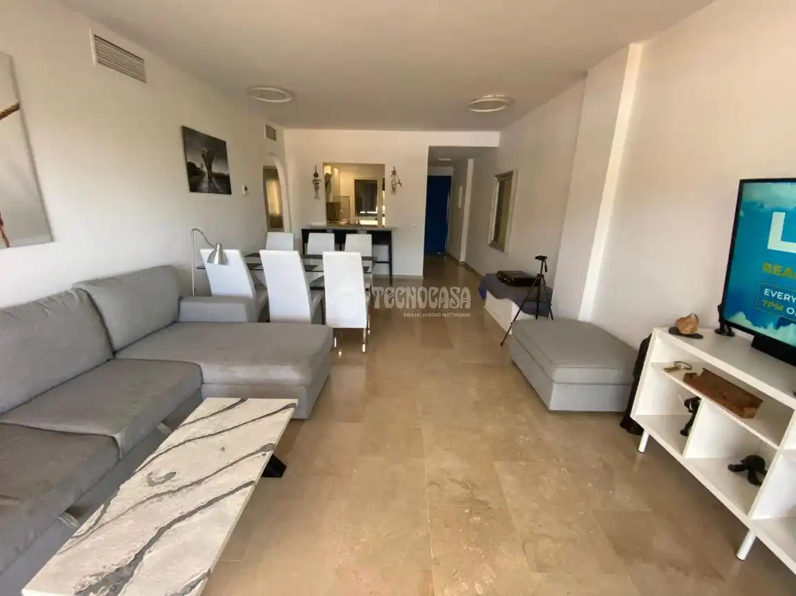Sala de estar de Piso en venta en Manilva con Aire acondicionado y Terraza
